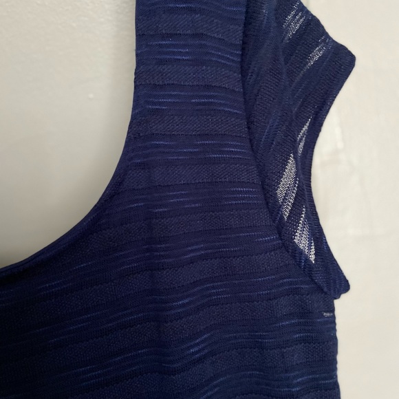 Navy blue, APT. 9, stripped texture maxi dress, Sz. XL. NWT. - Picture 7 of 7